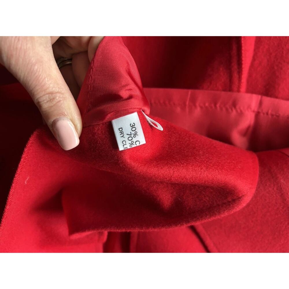 Avoca Vintage Wool & Cashmere long Cape Coat with attached scarf size 1 - Picture 10 of 16